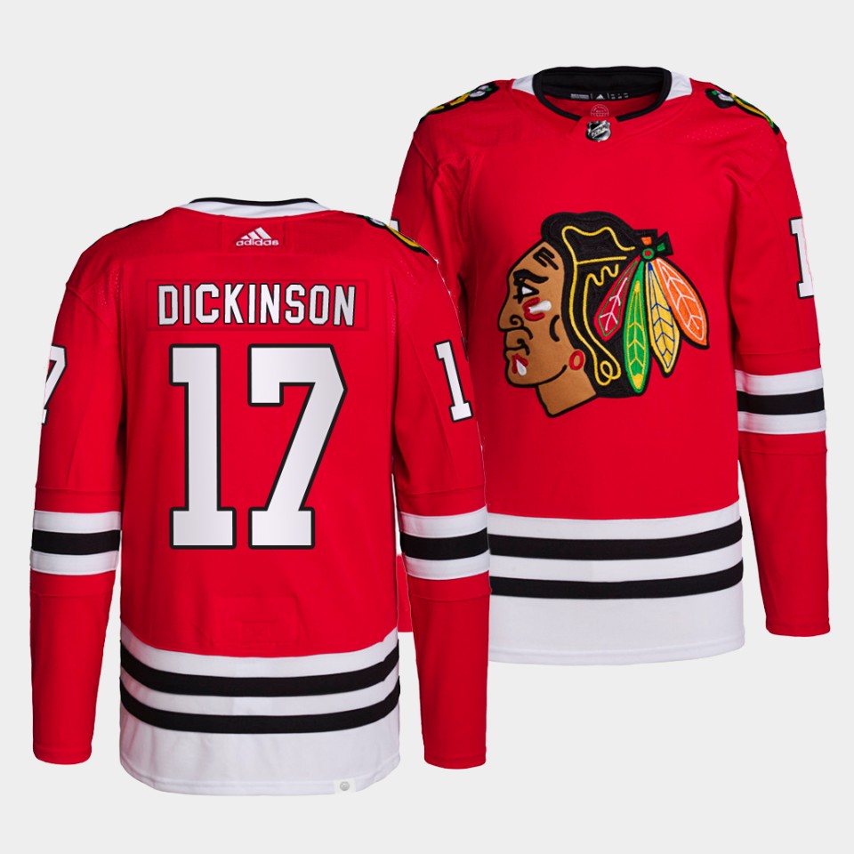 Chicago Blackhawks Jason Dickinson Home Red Jersey Chicago Blackhawks Jason Dickinson Home Red Jersey