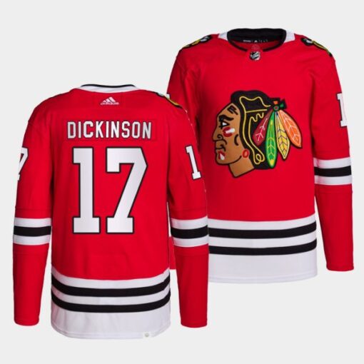 Chicago Blackhawks Jason Dickinson Home Red Jersey