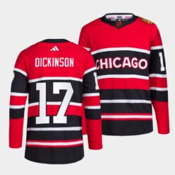 Chicago Blackhawks Jason Dickinson Reverse Red Jersey