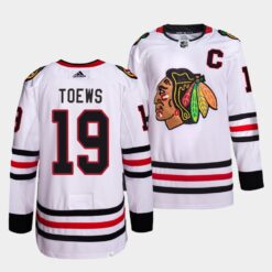 Chicago Blackhawks Jonathan Toews Away White Jersey