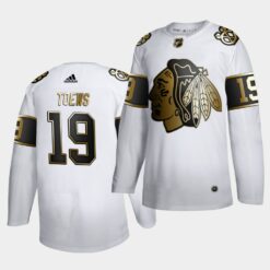Chicago Blackhawks Jonathan Toews Golden Edition White Jersey