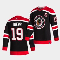 Chicago Blackhawks Jonathan Toews Reverse Black Special Edition Jersey