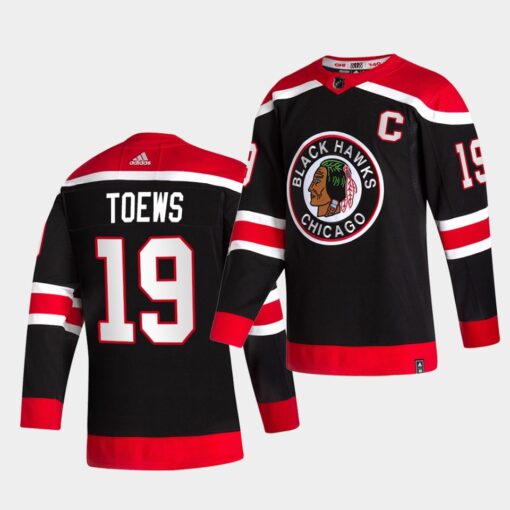 Chicago Blackhawks Jonathan Toews Reverse Black Special Edition Jersey