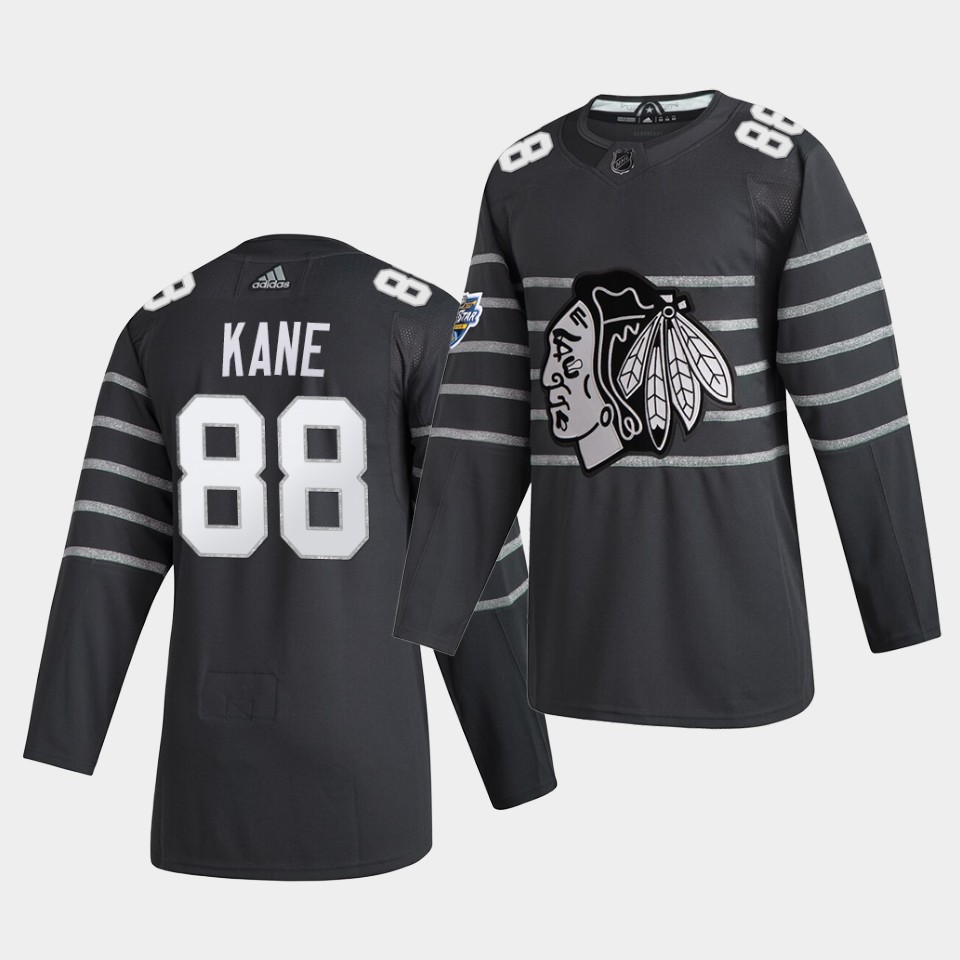 Chicago Blackhawks Patrick Kane 2020 All Star Game Gray Jersey Chicago Blackhawks Patrick Kane 2020 All Star Game Gray Jersey