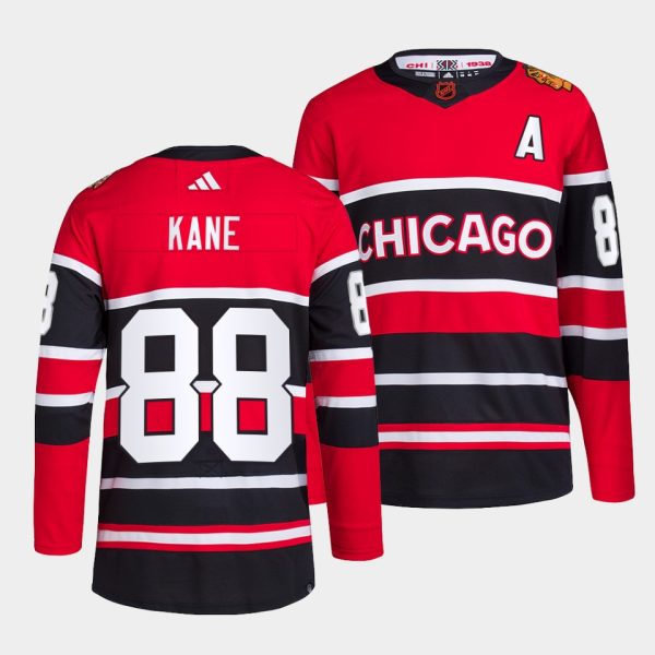 Chicago Blackhawks Patrick Kane 2022 Reverse Retro Red Jersey Chicago Blackhawks Patrick Kane 2022 Reverse Retro Red Jersey