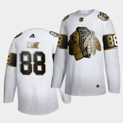 Chicago Blackhawks Patrick Kane White Golden Edition Limited Jersey