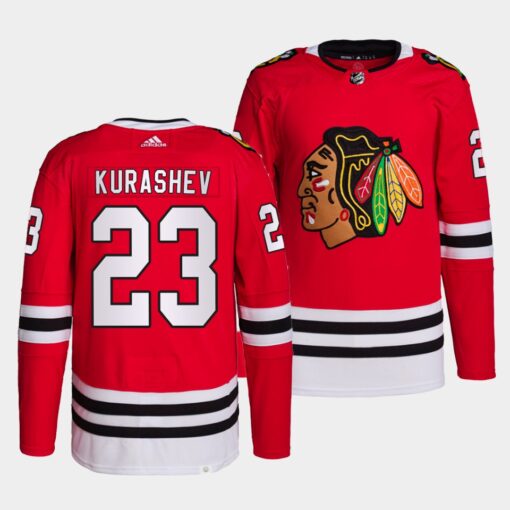 Chicago Blackhawks Philipp Kurashev Home Red Jersey