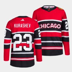Chicago Blackhawks Philipp Kurashev Reverse Red Jersey
