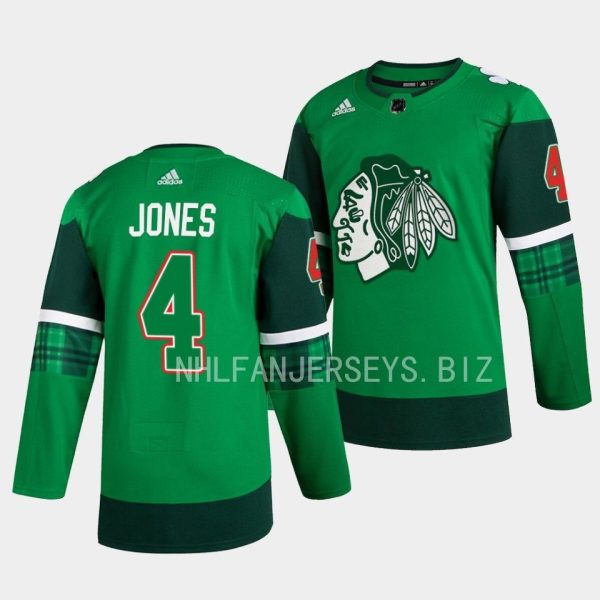Chicago Blackhawks Seth Jones 2023 St. Patricks Day Green Jersey Chicago Blackhawks Seth Jones 2023 St. Patricks Day Green Jersey