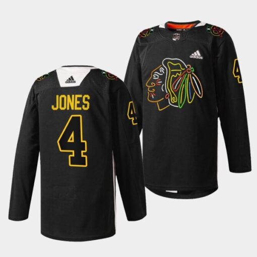 Chicago Blackhawks Seth Jones Foundation Night Black Jersey