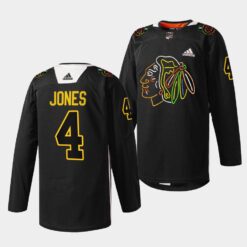 Chicago Blackhawks Seth Jones Foundation Night Black Jersey