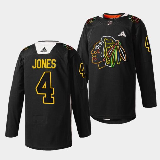 Chicago Blackhawks Seth Jones Foundation Night Black Jersey