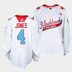 Chicago Blackhawks Seth Jones One Community Night White Jersey