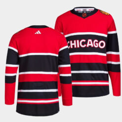Chicago Blackhawks Team 2022 Reverse Retro Red Jersey