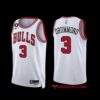 Chicago Bulls Ayo Dosunmu 2022-23 White Association Edition Jersey