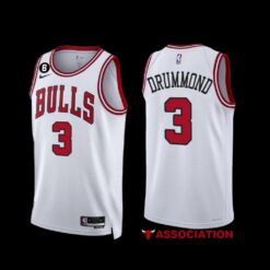 Chicago Bulls Andre Drummond 2022-23 White Association Edition Jersey