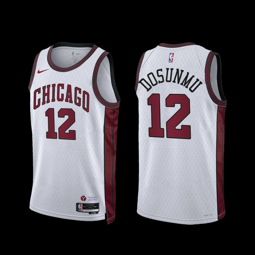Chicago Bulls Ayo Dosunmu 2022-23 City Edition Jersey White Chicago Bulls Ayo Dosunmu 2022-23 City Edition Jersey White