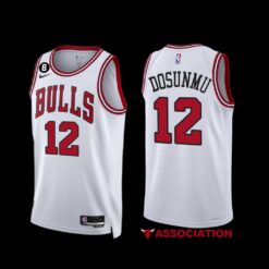 Chicago Bulls Ayo Dosunmu 2022-23 White Association Edition Jersey