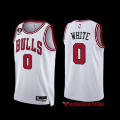 Chicago Bulls Coby White 2022-23 White Association Edition Jersey