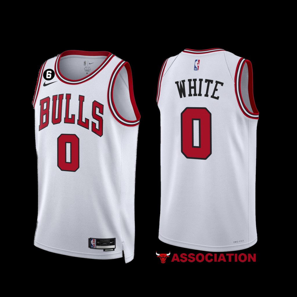 Chicago Bulls Coby White 2022-23 White Association Edition Jersey Chicago Bulls Coby White 2022-23 White Association Edition Jersey