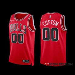 Chicago Bulls Custom 2022-23 Red Icon Edition Jersey