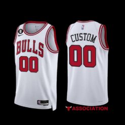 Chicago Bulls Custom 2022-23 White Association Edition Jersey