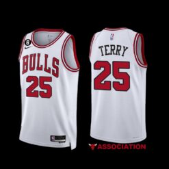 Chicago Bulls Dalen Terry 2022-23 White Association Edition Jersey