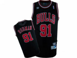 Chicago Bulls Dennis Rodman Black Vintage Jersey