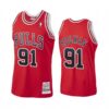 Chicago Bulls Dennis Rodman White Throwback Jersey