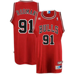 Chicago Bulls Dennis Rodman Red Vintage Jersey
