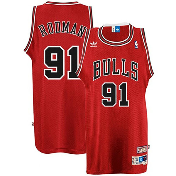 Chicago Bulls Dennis Rodman Red Vintage Jersey Chicago Bulls Dennis Rodman Red Vintage Jersey