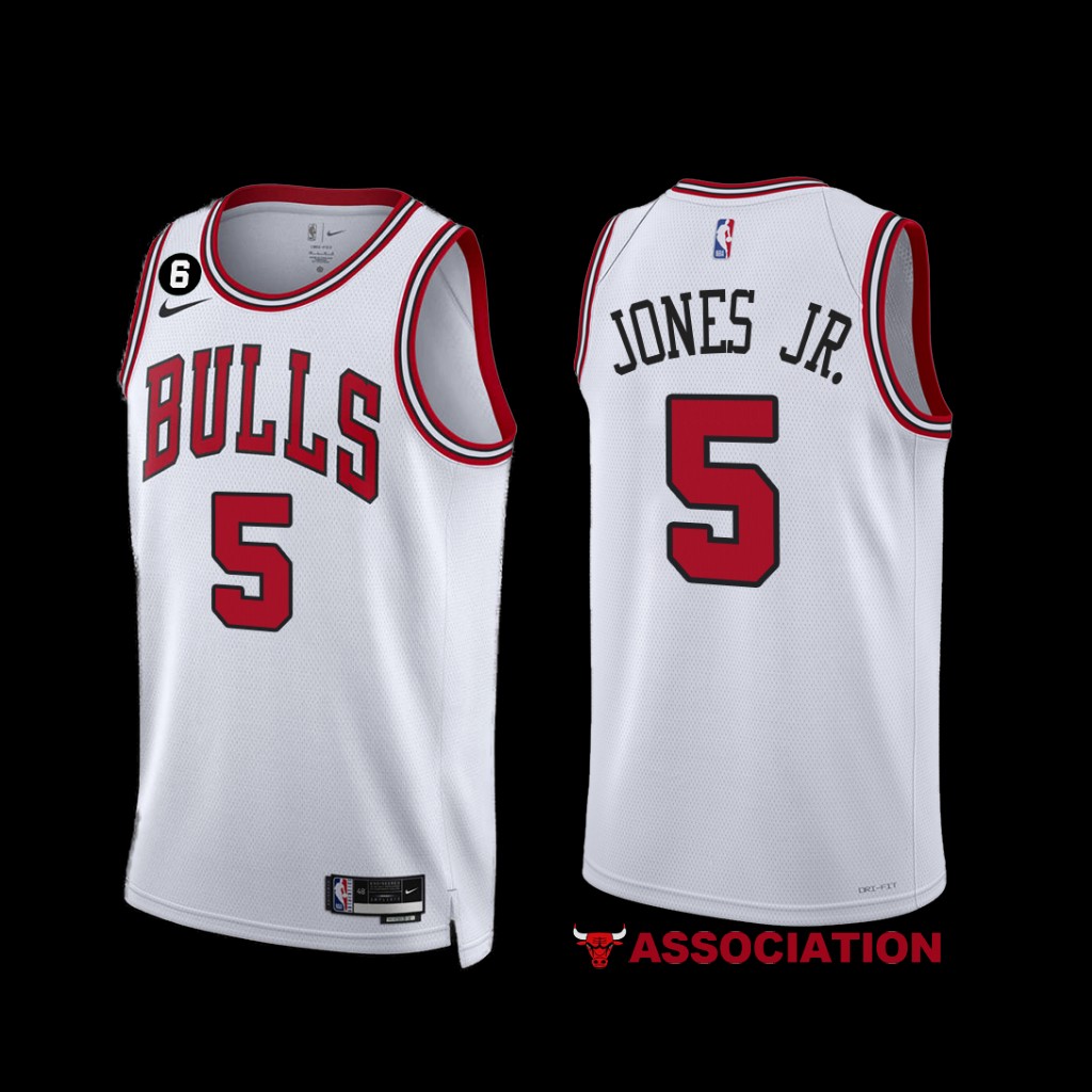 Chicago Bulls Derrick Jones Jr. 2022-23 White Association Edition Jersey Chicago Bulls Derrick Jones Jr. 2022-23 White Association Edition Jersey