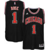 Chicago Bulls Derrick Rose Red Throwback Jersey
