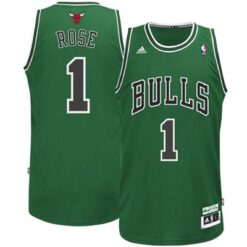 Chicago Bulls Derrick Rose Green Throwback Jersey