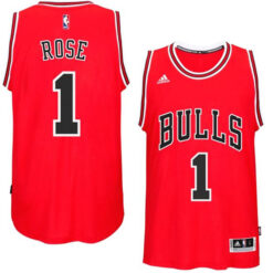 Chicago Bulls Derrick Rose Red Throwback Jersey