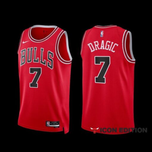Chicago Bulls Goran Dragic 2022-23 Red Icon Edition Jersey