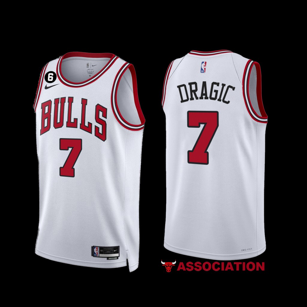 Chicago Bulls Goran Dragic 2022-23 White Association Edition Jersey Chicago Bulls Goran Dragic 2022-23 White Association Edition Jersey