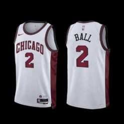 Chicago Bulls Lonzo Ball 2022-23 City Edition Jersey White