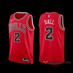 Chicago Bulls Lonzo Ball 2022-23 Red Icon Edition Jersey