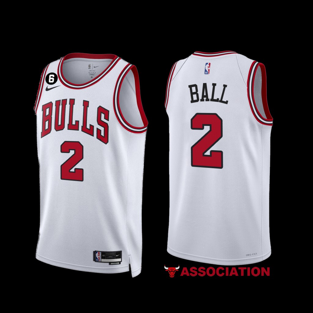 Chicago Bulls Lonzo Ball 2022-23 White Association Edition Jersey Chicago Bulls Lonzo Ball 2022-23 White Association Edition Jersey