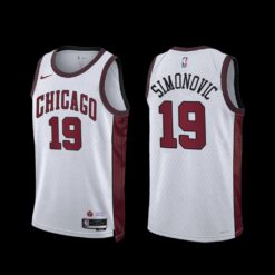 Chicago Bulls Marko Simonovic 2022-23 City Edition Jersey White