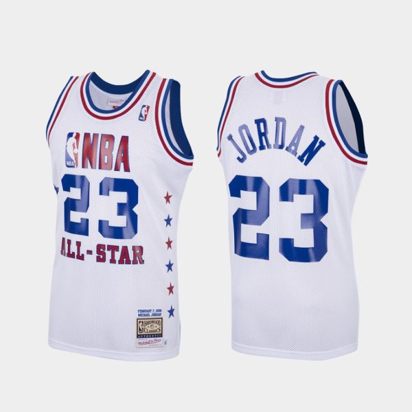 Chicago Bulls Michael Jordan 1988 All Star White Throwback Jersey Chicago Bulls Michael Jordan 1988 All Star White Throwback Jersey