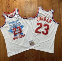 Chicago Bulls Michael Jordan 1991 All Star White Throwback Jersey