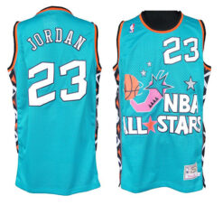 Chicago Bulls Michael Jordan 1996 All Star Green Throwback Jersey