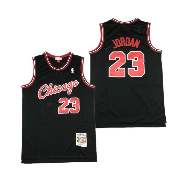 Chicago Bulls Michael Jordan Black 1997 1998 Throwback Jersey Chicago Bulls Michael Jordan Black 1997 1998 Throwback Jersey