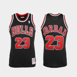 Chicago Bulls Michael Jordan Black Throwback Jersey