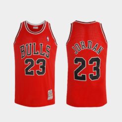 Chicago Bulls Michael Jordan Bulls Red Throwback Jersey