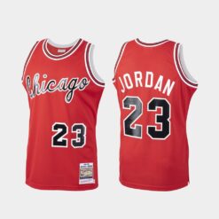 Chicago Bulls Michael Jordan Red Throwback Jersey