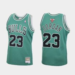 Chicago Bulls Michael Jordan St. Patrick Green Throwback Jersey