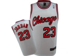 Chicago Bulls Michael Jordan White Throwback Jersey